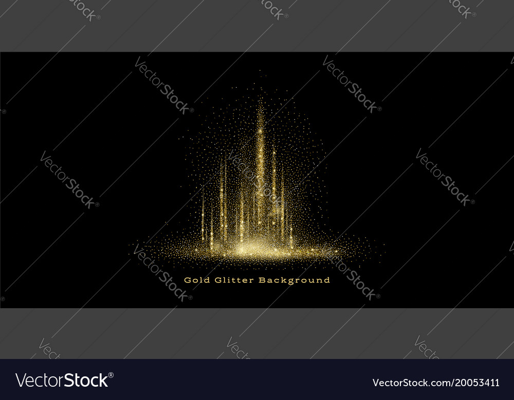 Gold glitter background Royalty Free Vector Image