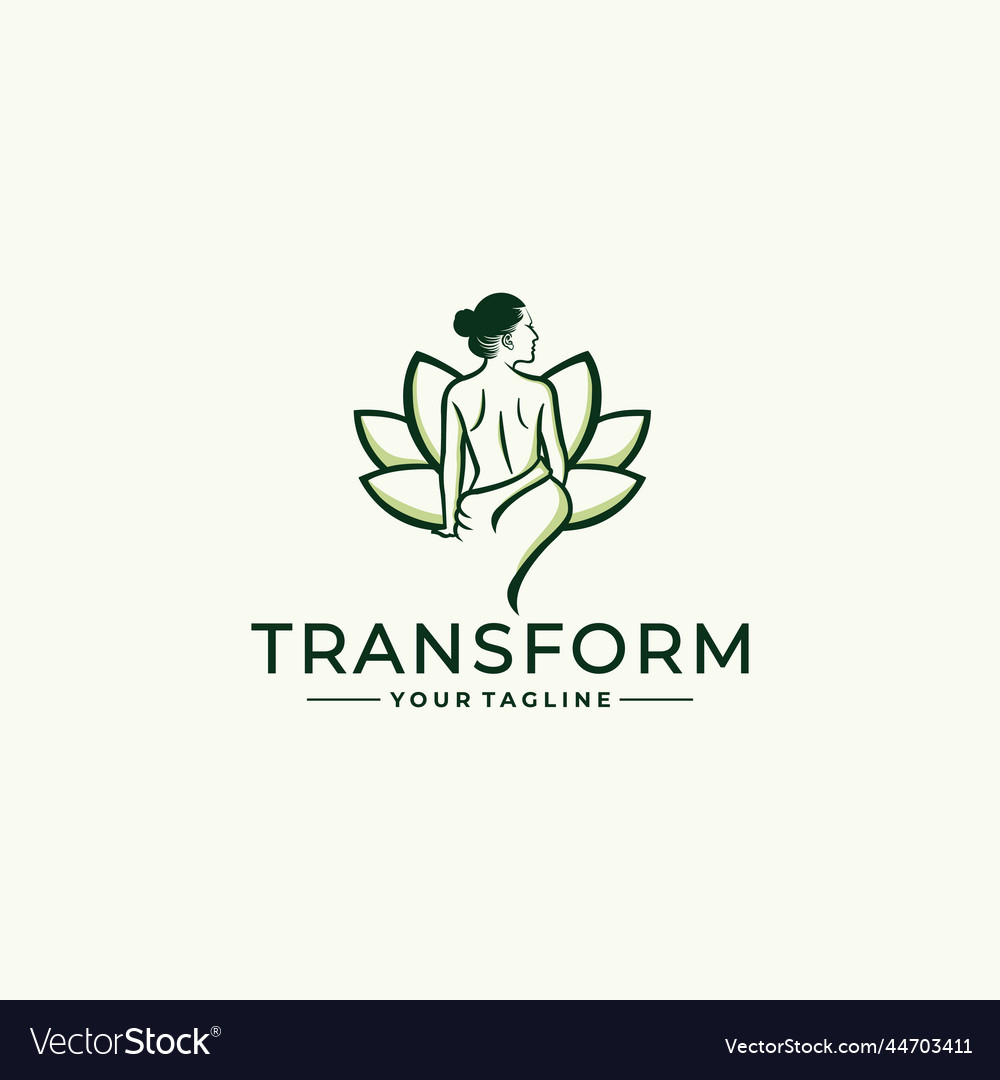 Spa logo design template Royalty Free Vector Image