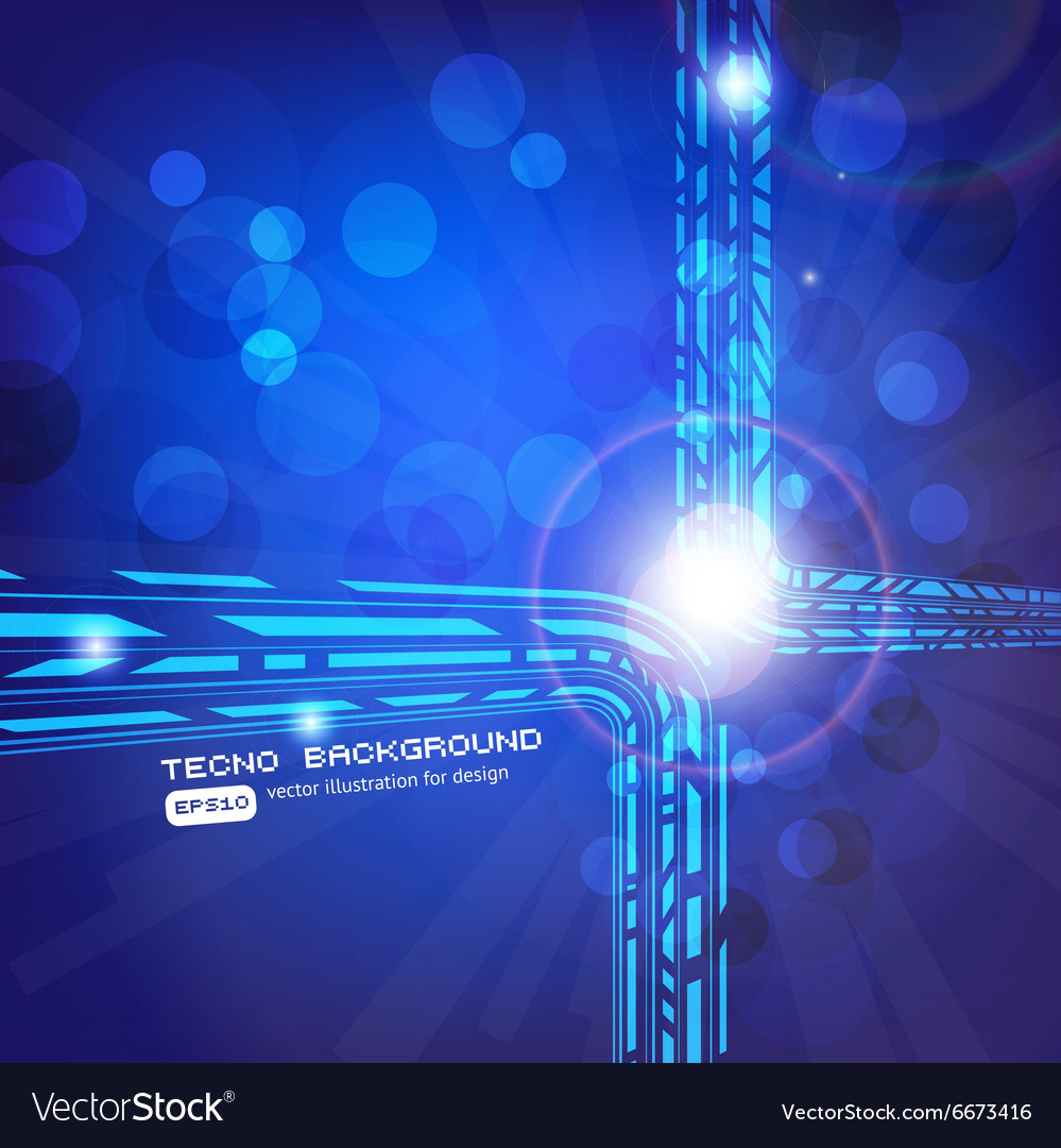 Blue techno background