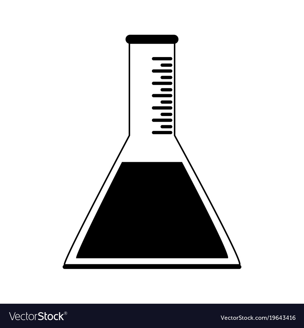 Chemistry flask lab Royalty Free Vector Image - VectorStock
