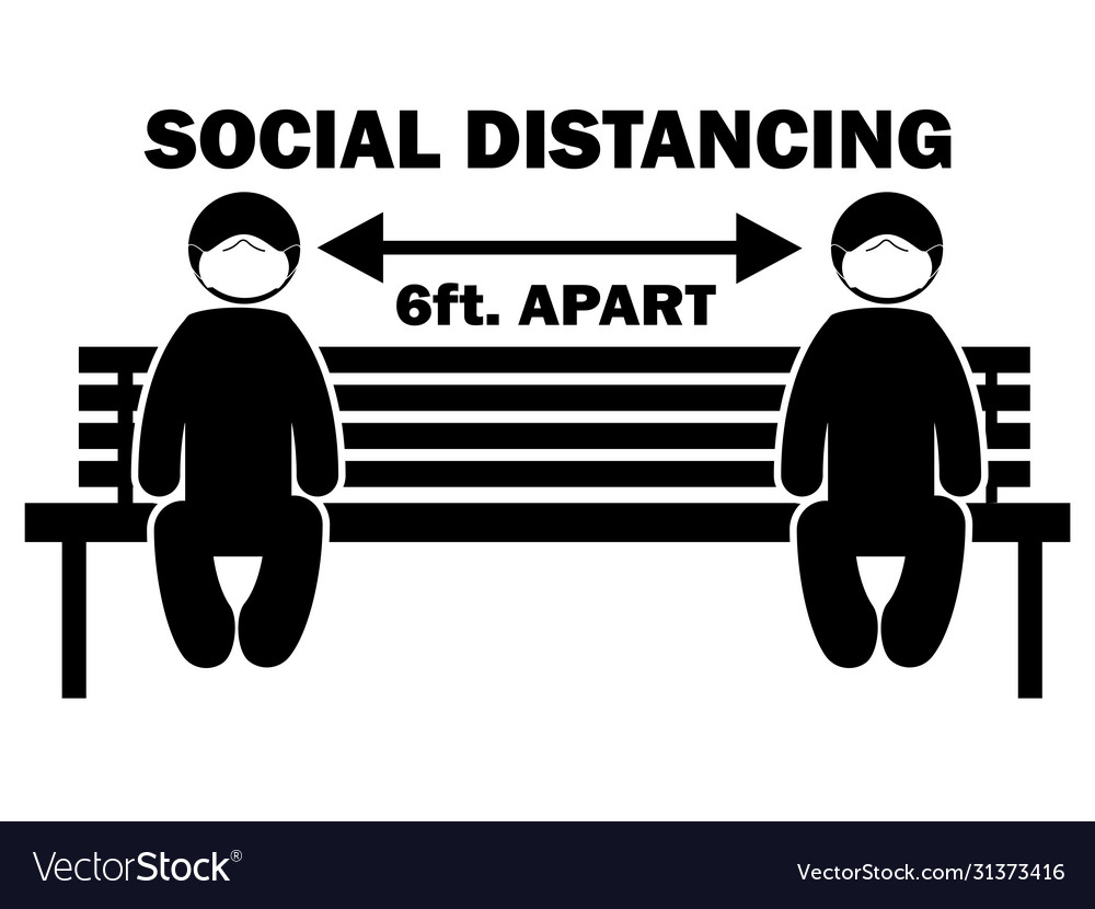 Distance keeping sign. Keep apart. Keep drive.