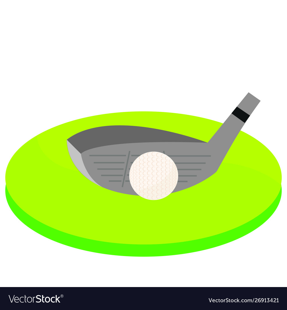 Abstract golf object Royalty Free Vector Image