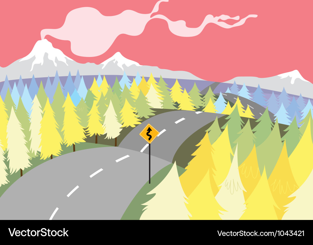 Beautiful landscape Royalty Free Vector Image - VectorStock