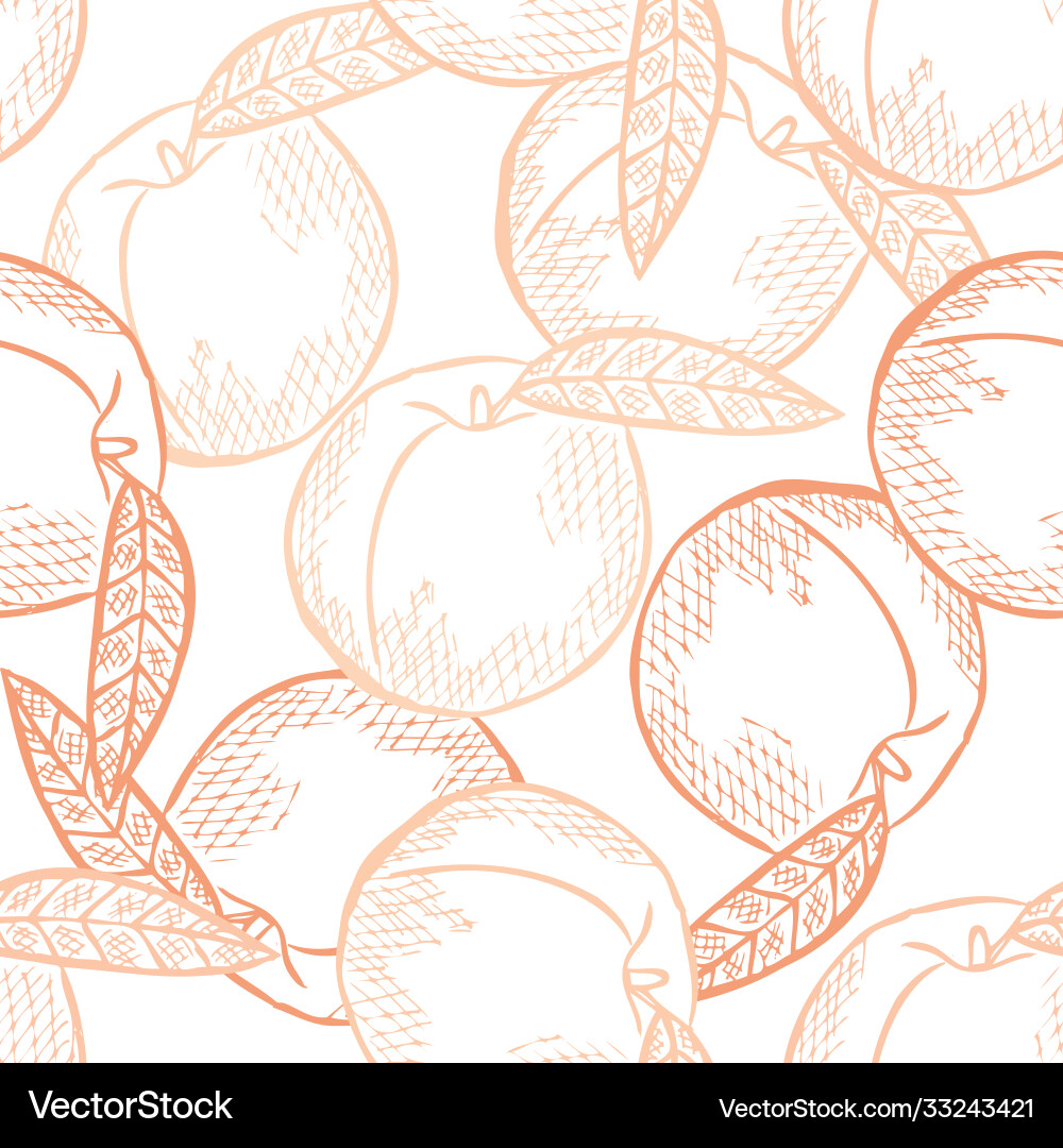 Fruit seamless pattern Royalty Free Vector Image