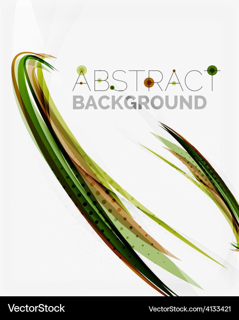 Green eco nature wave background Royalty Free Vector Image