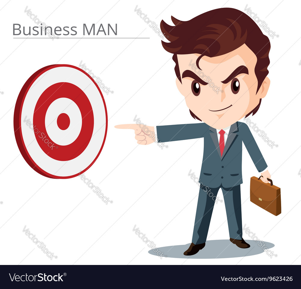 Business man smart character