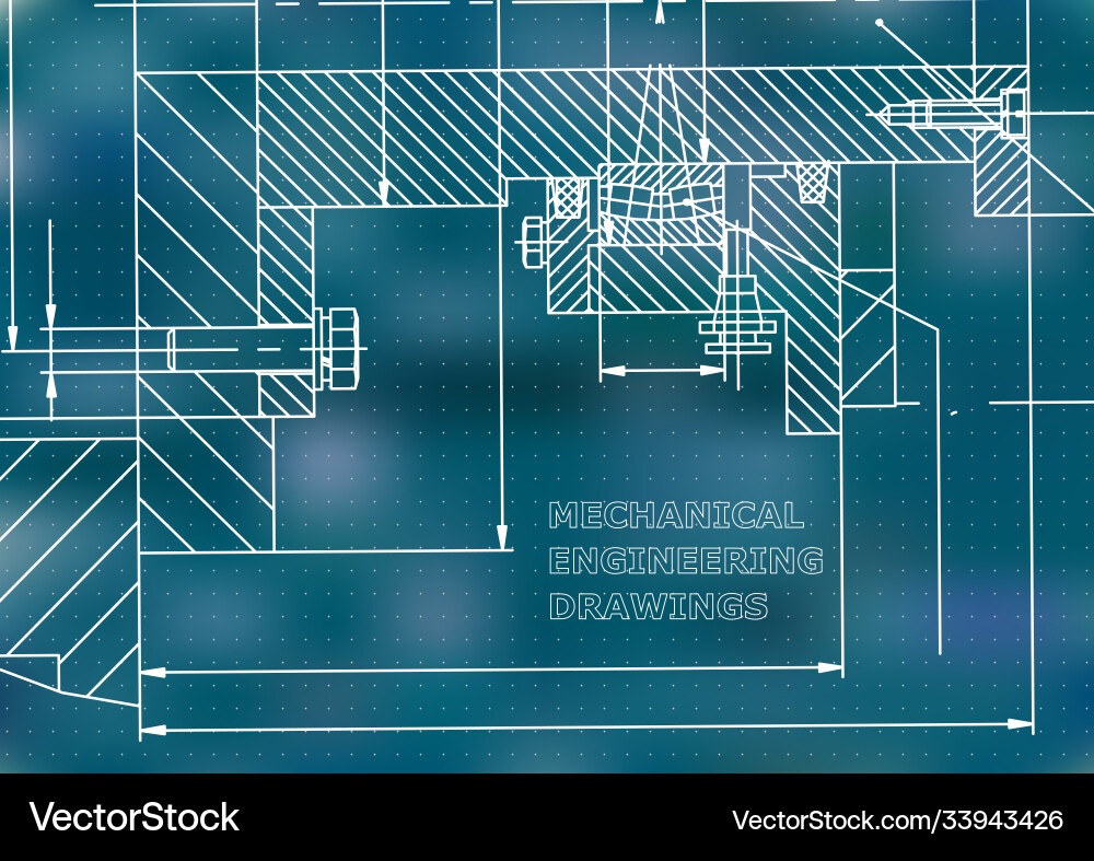 Mechanical engineering technical backgrounds Vector Image