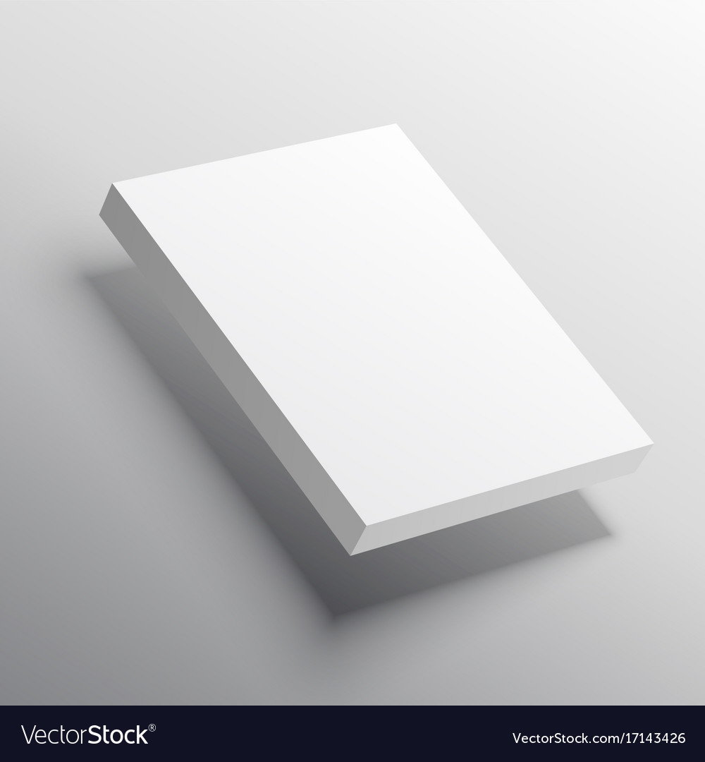 Mockup Template von 3d Stockseiten oder Box