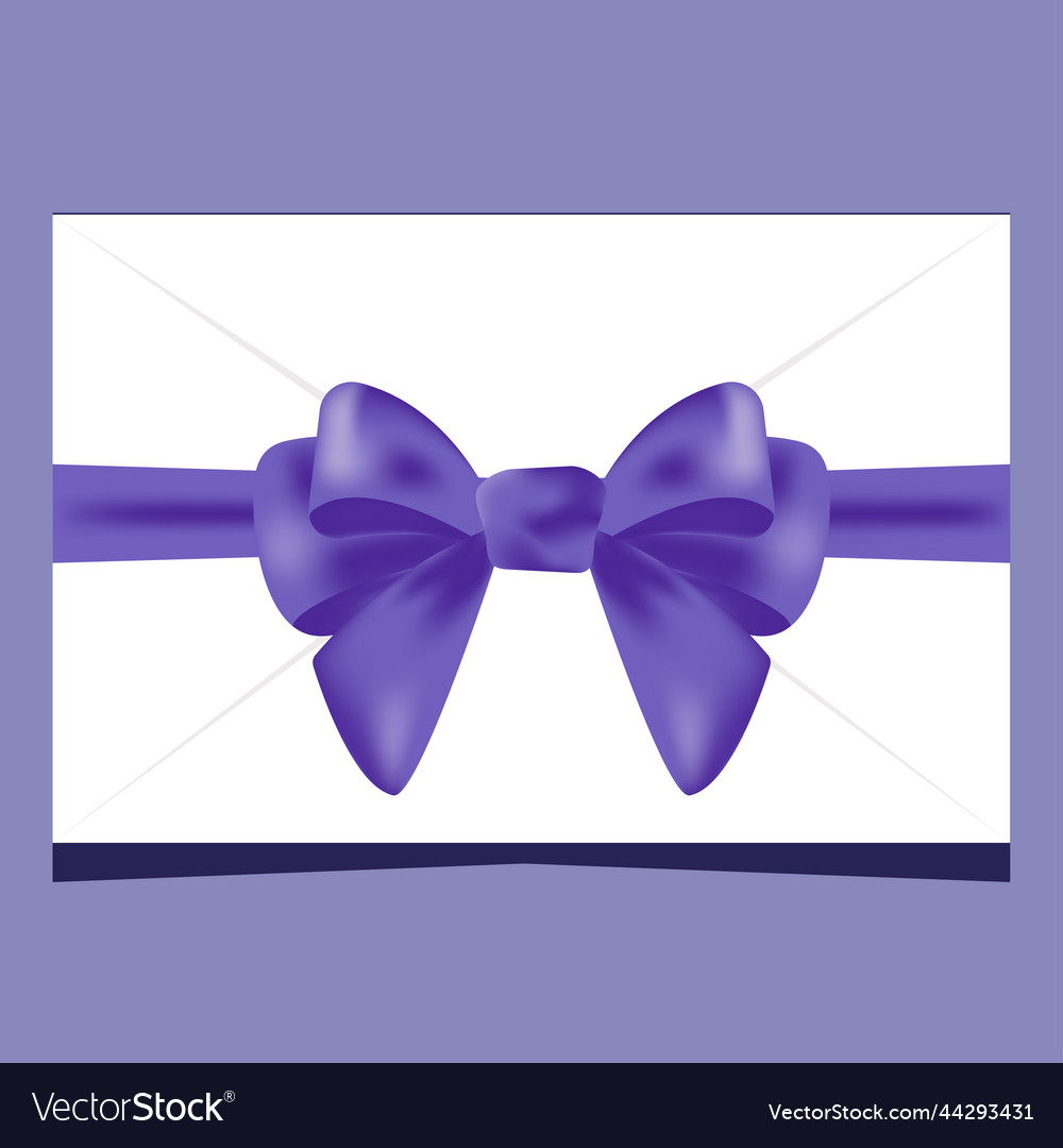 Envelope with bow