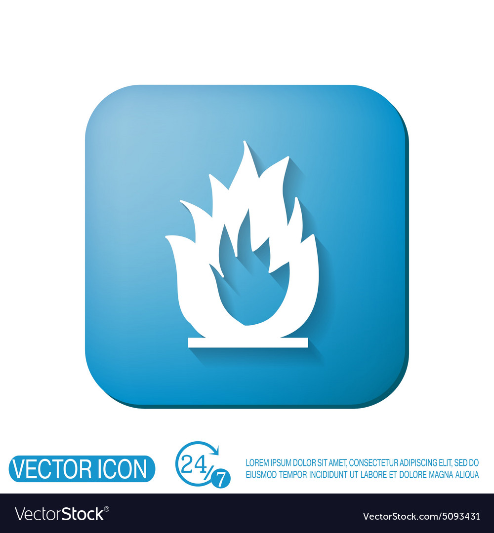 Fire sign Royalty Free Vector Image - VectorStock