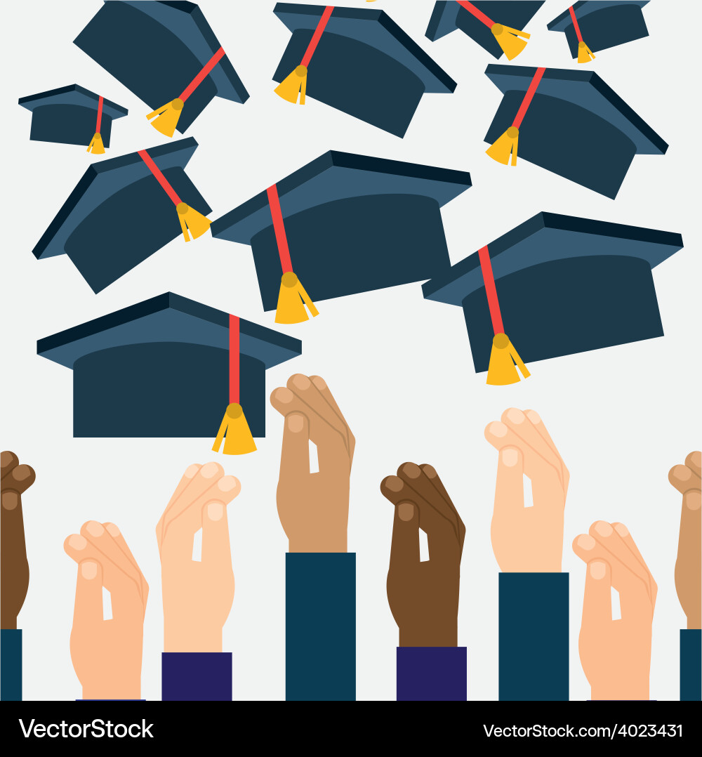 Graduation concept Royalty Free Vector Image - VectorStock
