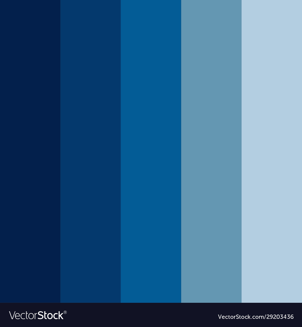 Premium Vector  Shades of blue swatch color palette