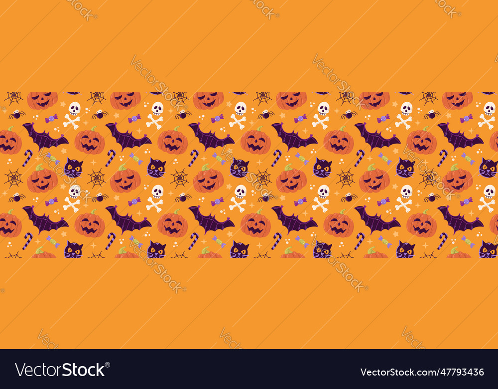 Halloween seamless pattern design