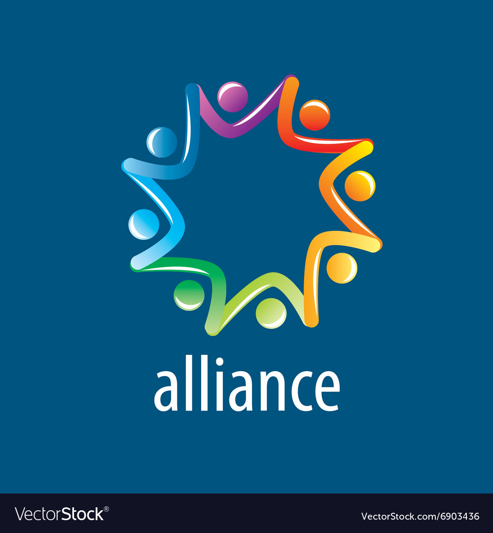 Human alliance logo Royalty Free Vector Image - VectorStock