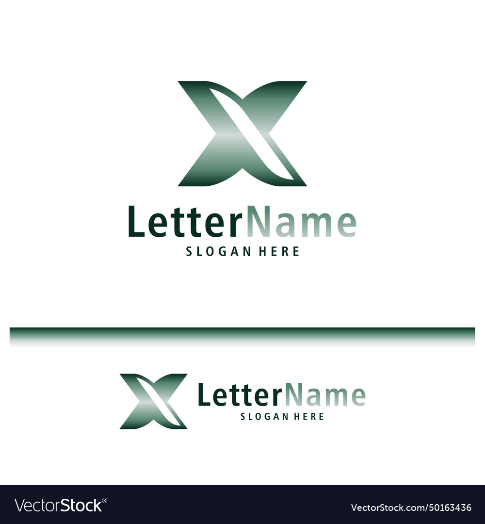 Modern letter x logo design creative