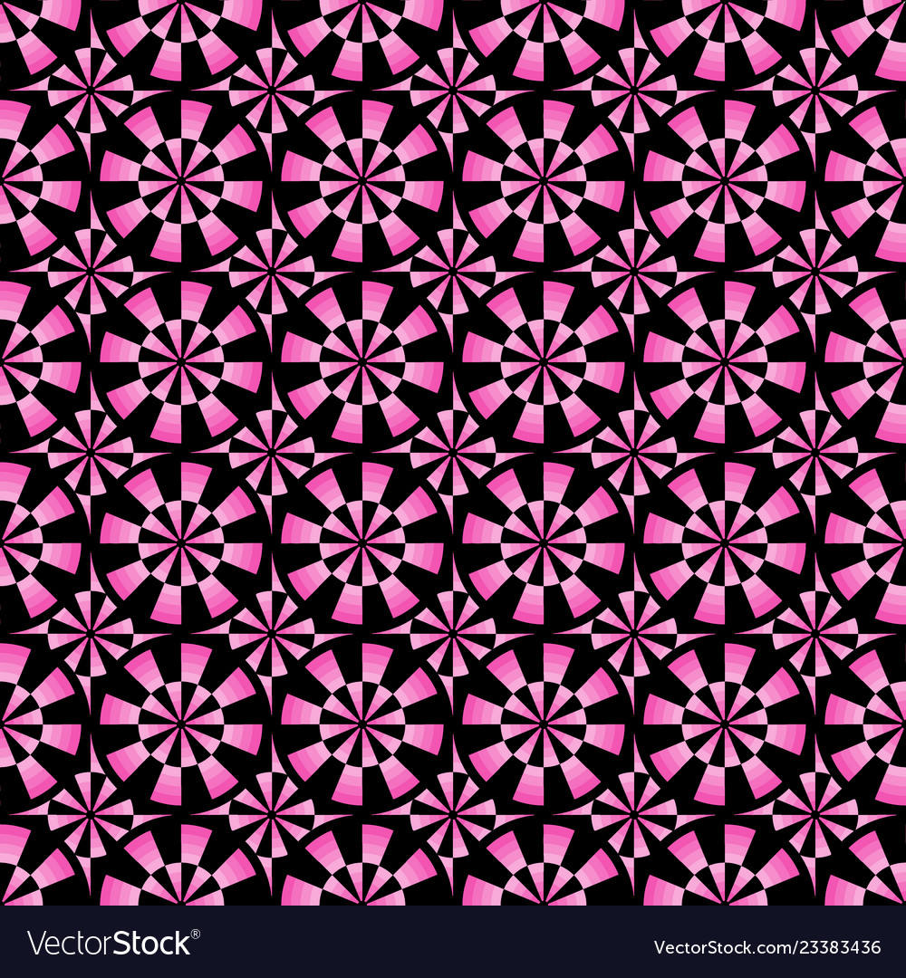 Seamless geometrical pink and black pattern