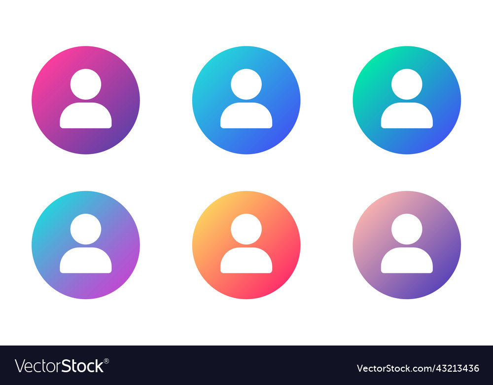 User account ui web button ui elements Royalty Free Vector