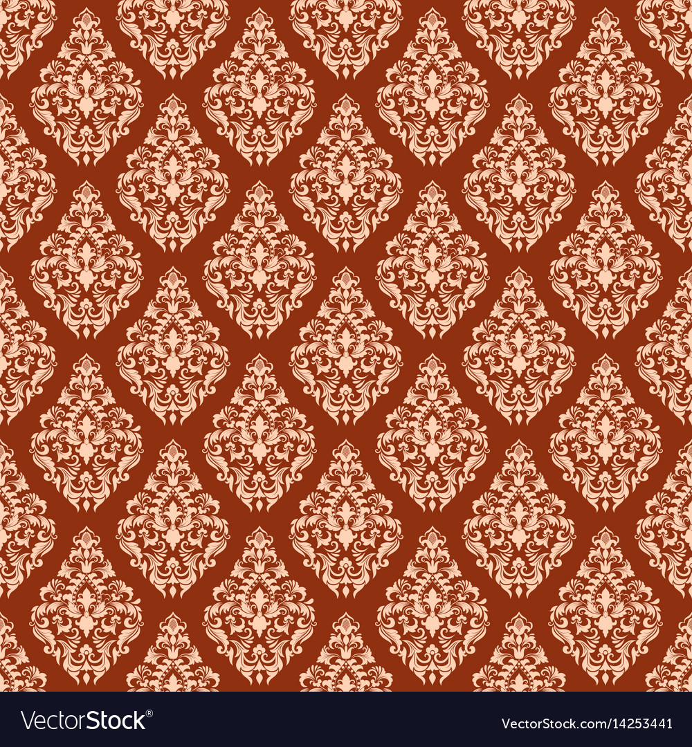 Damask seamless pattern background