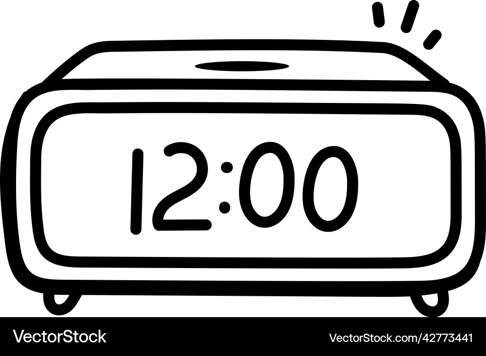 Digital timer Royalty Free Vector Image - VectorStock