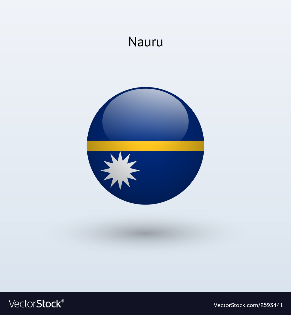 Nauru round flag