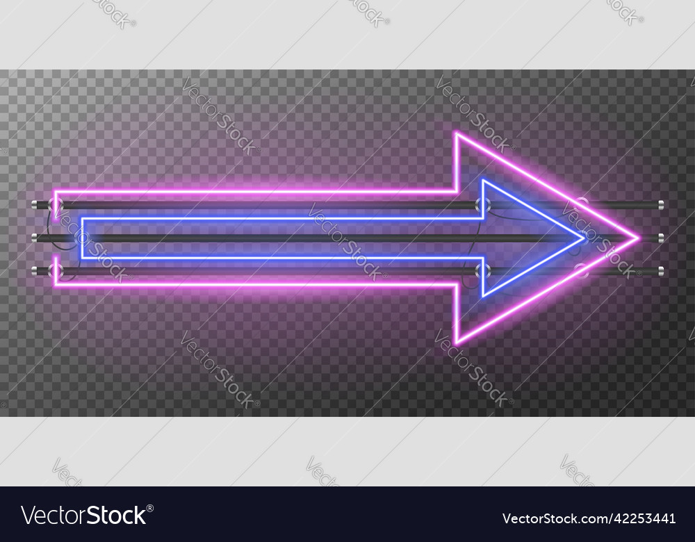 Neon arrow