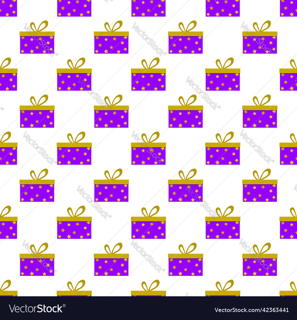 Seamless pattern with colorful gift boxes Vector Image