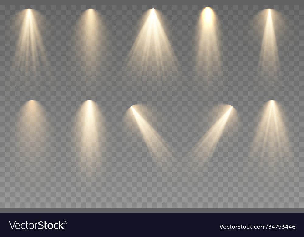 Spotlight light Royalty Free Vector Image - VectorStock