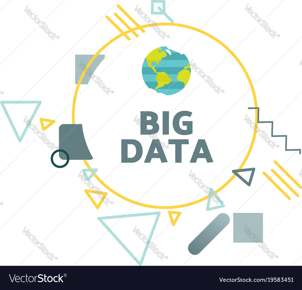 Big data concept Royalty Free Vector Image - VectorStock