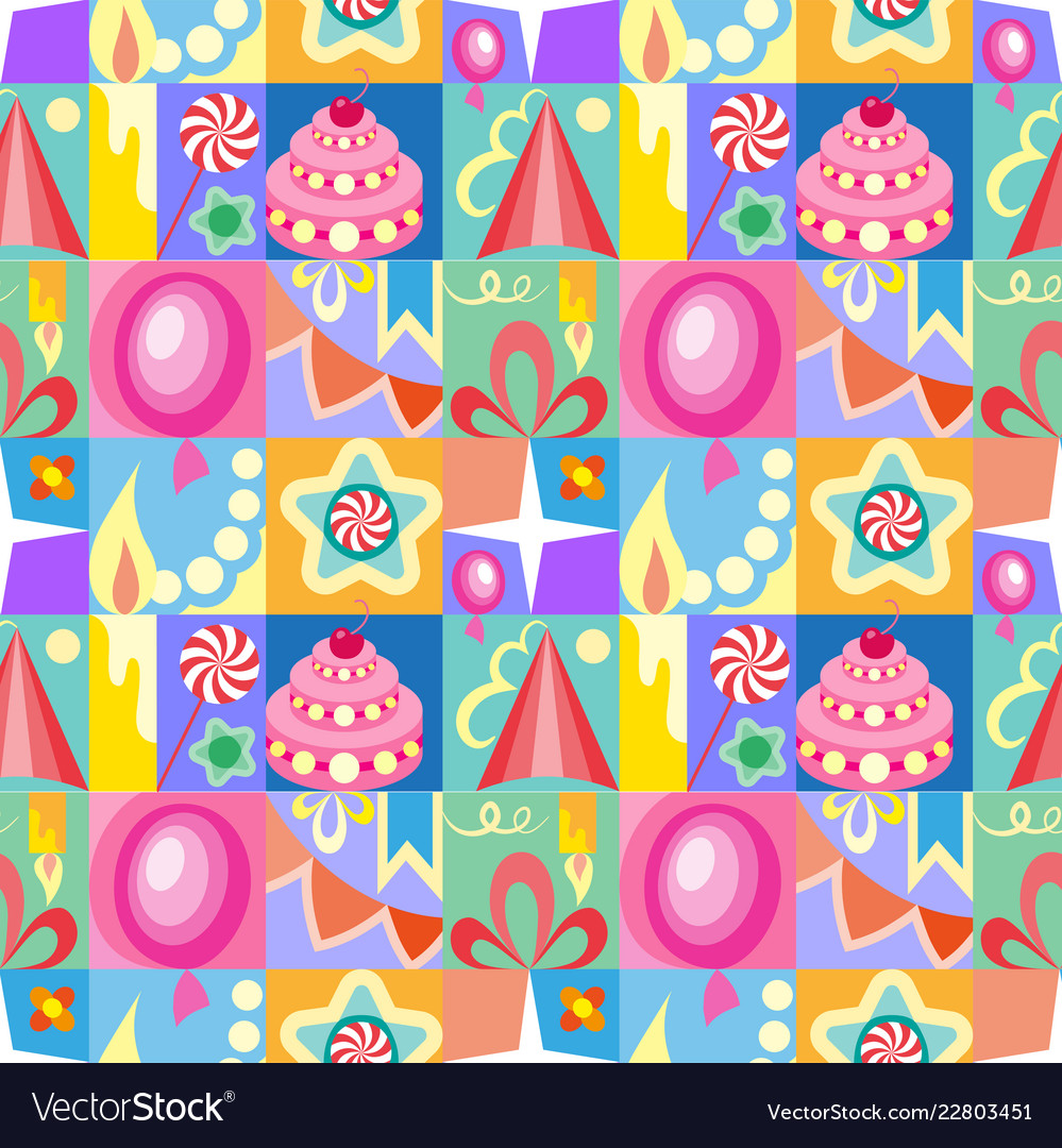 celebratory set of birthday greeting cards kids vector image birthday cards design for kids