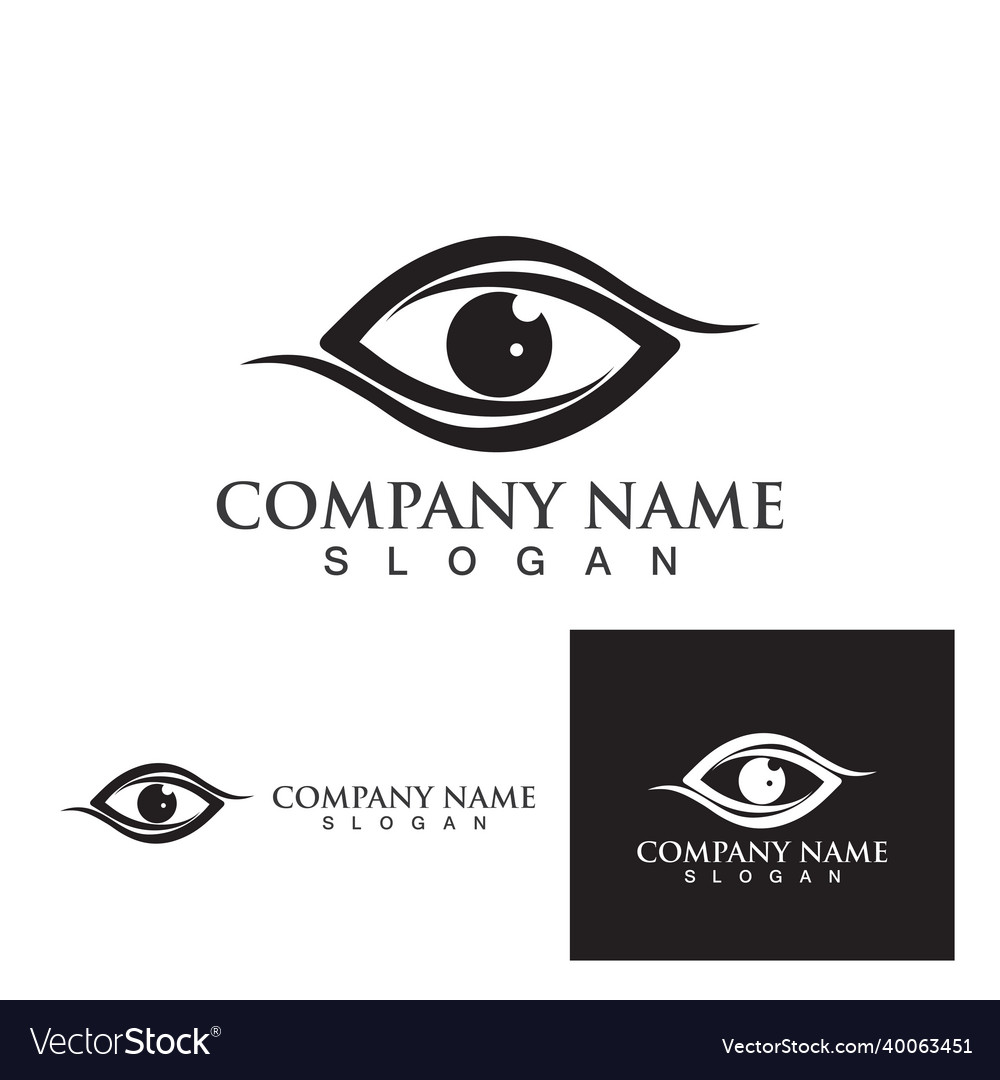 Eye care logo and symbol health life