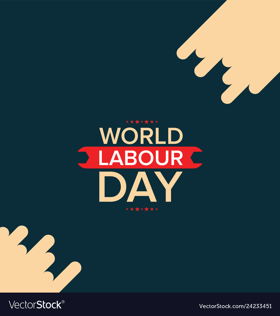 Labour Day Or May Day Design Royalty Free Vector Image