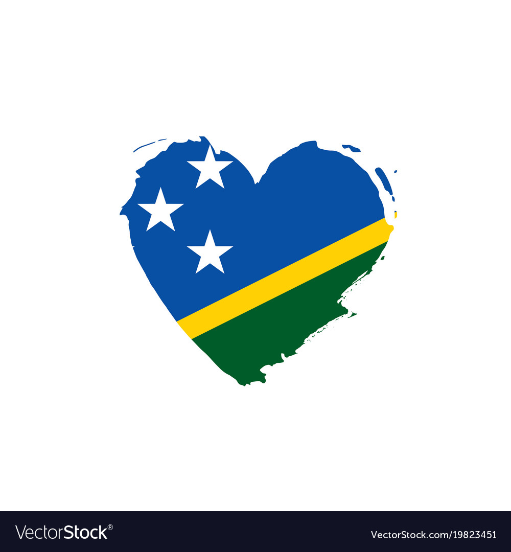 Solomon islands flag Royalty Free Vector Image