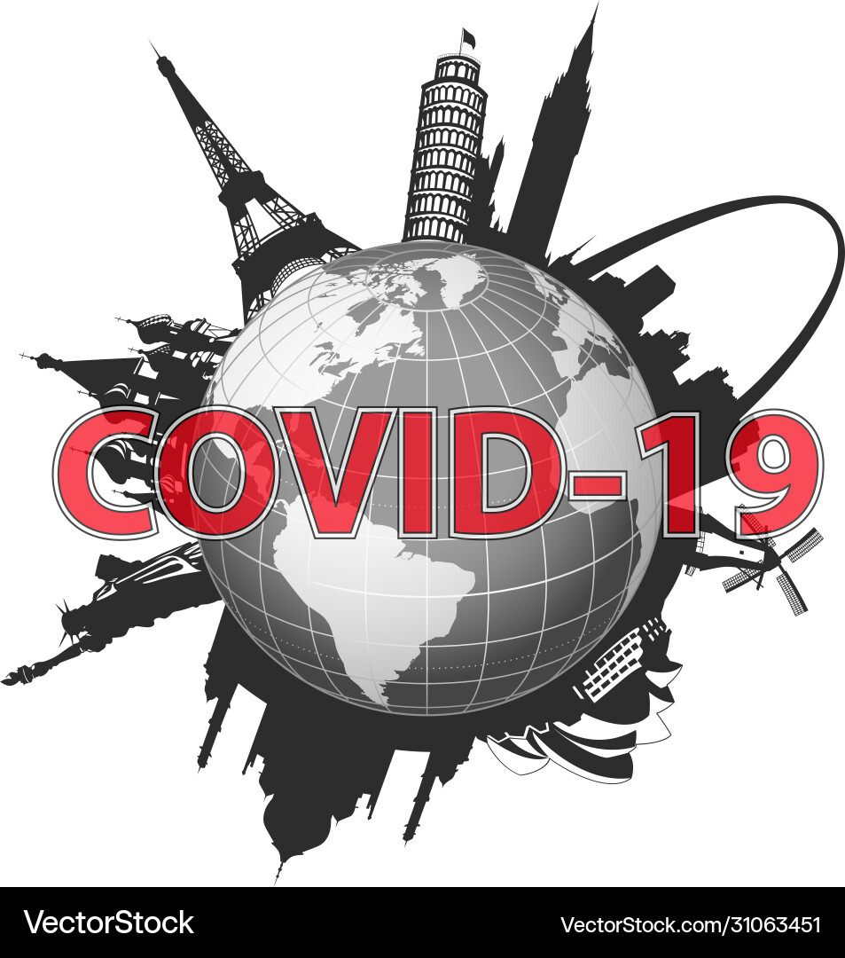 World map coronavirus spread Royalty Free Vector Image