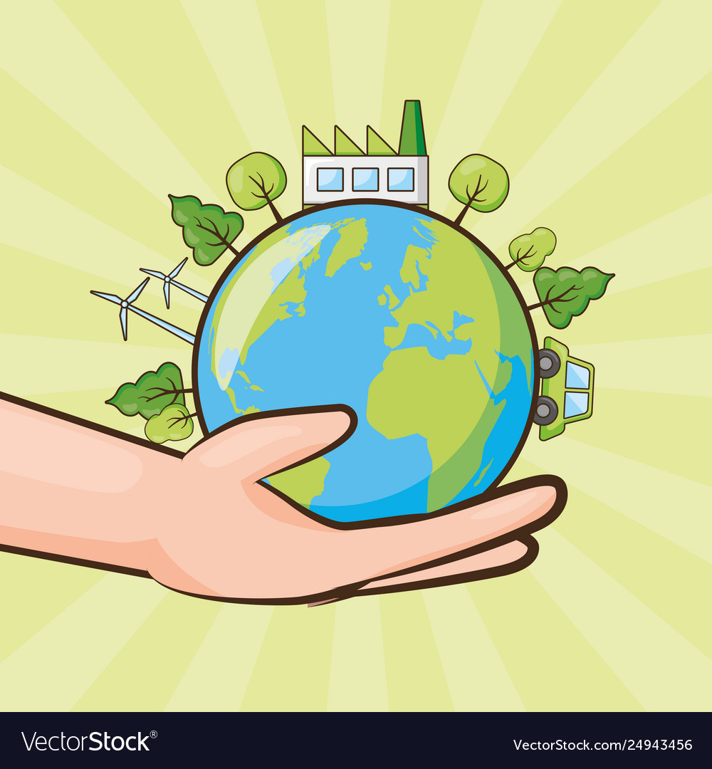 Earth day card Royalty Free Vector Image - VectorStock