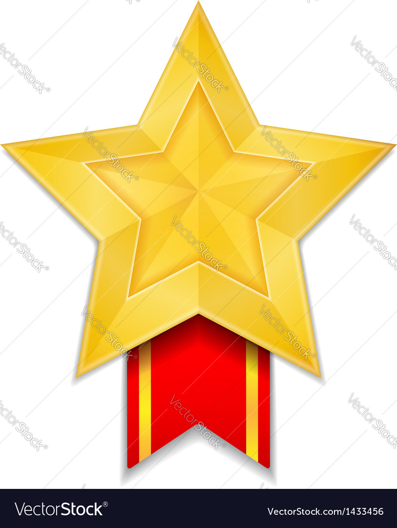 Golden Medal Royalty Free Vector Image - Vectorstock