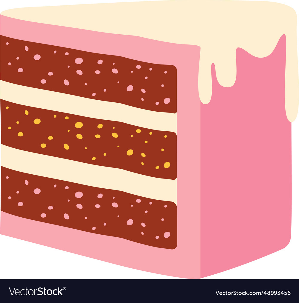 Sweet cake peace Royalty Free Vector Image - VectorStock