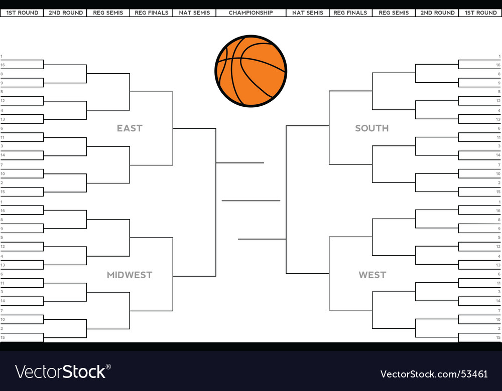 Tournament bracket Royalty Free Vector Image - VectorStock