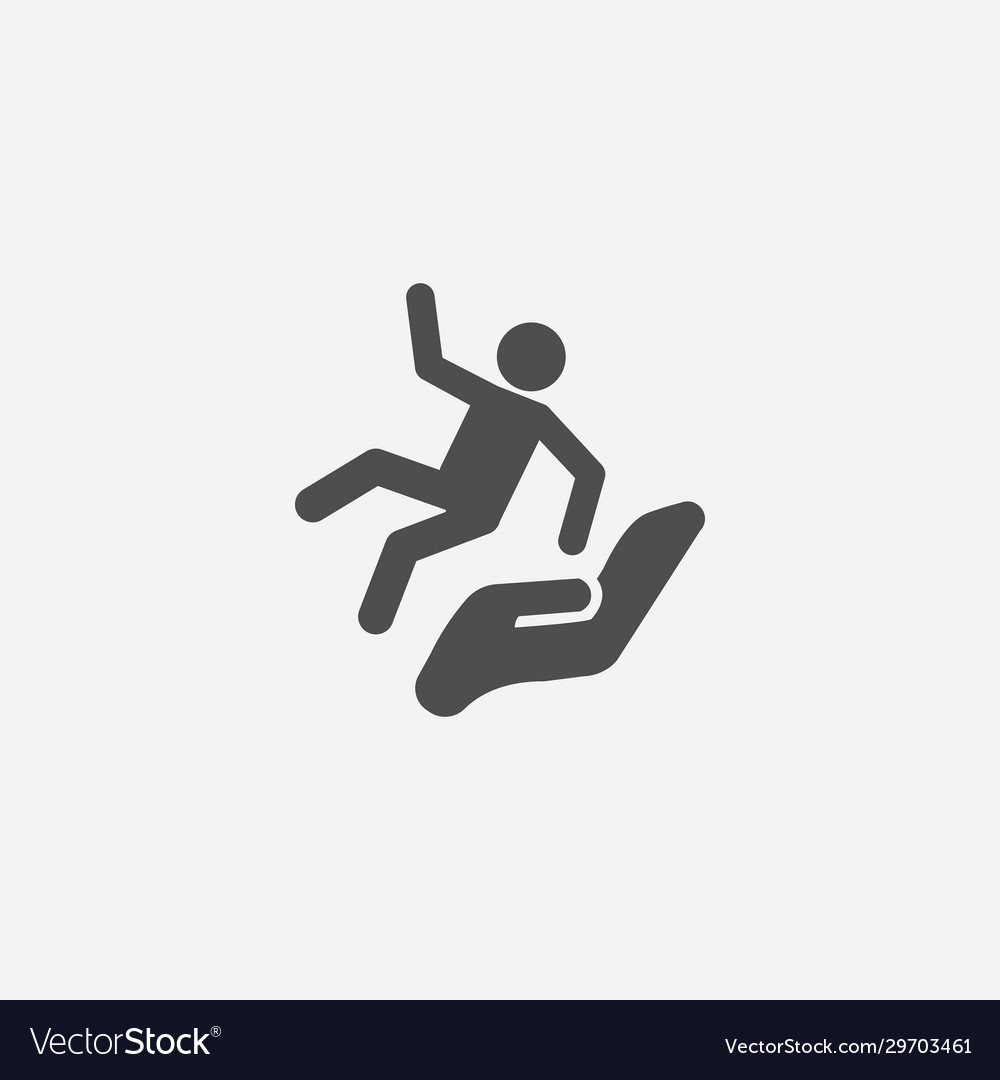 Falling man icon Royalty Free Vector Image - VectorStock