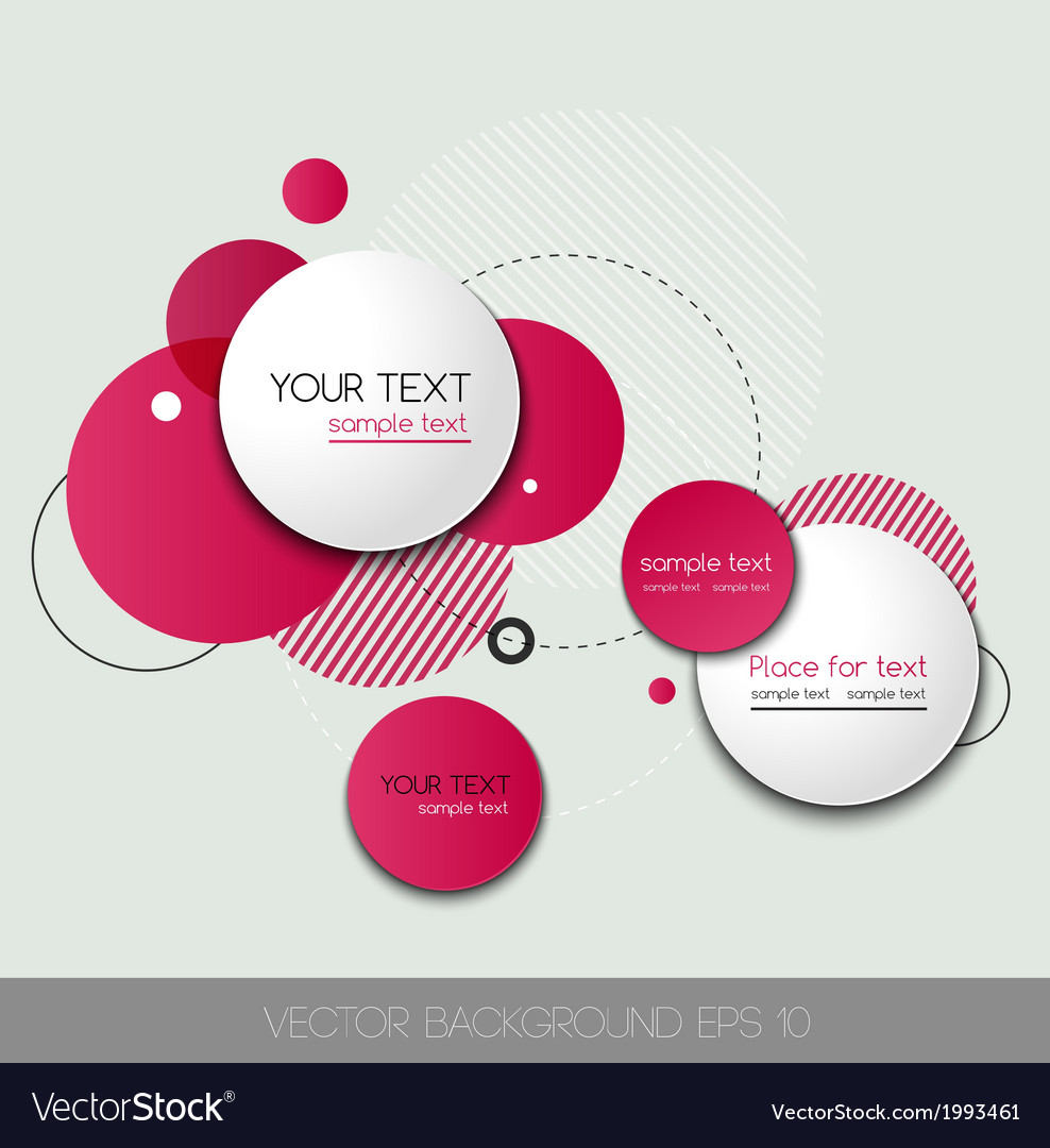 Modern design circle template