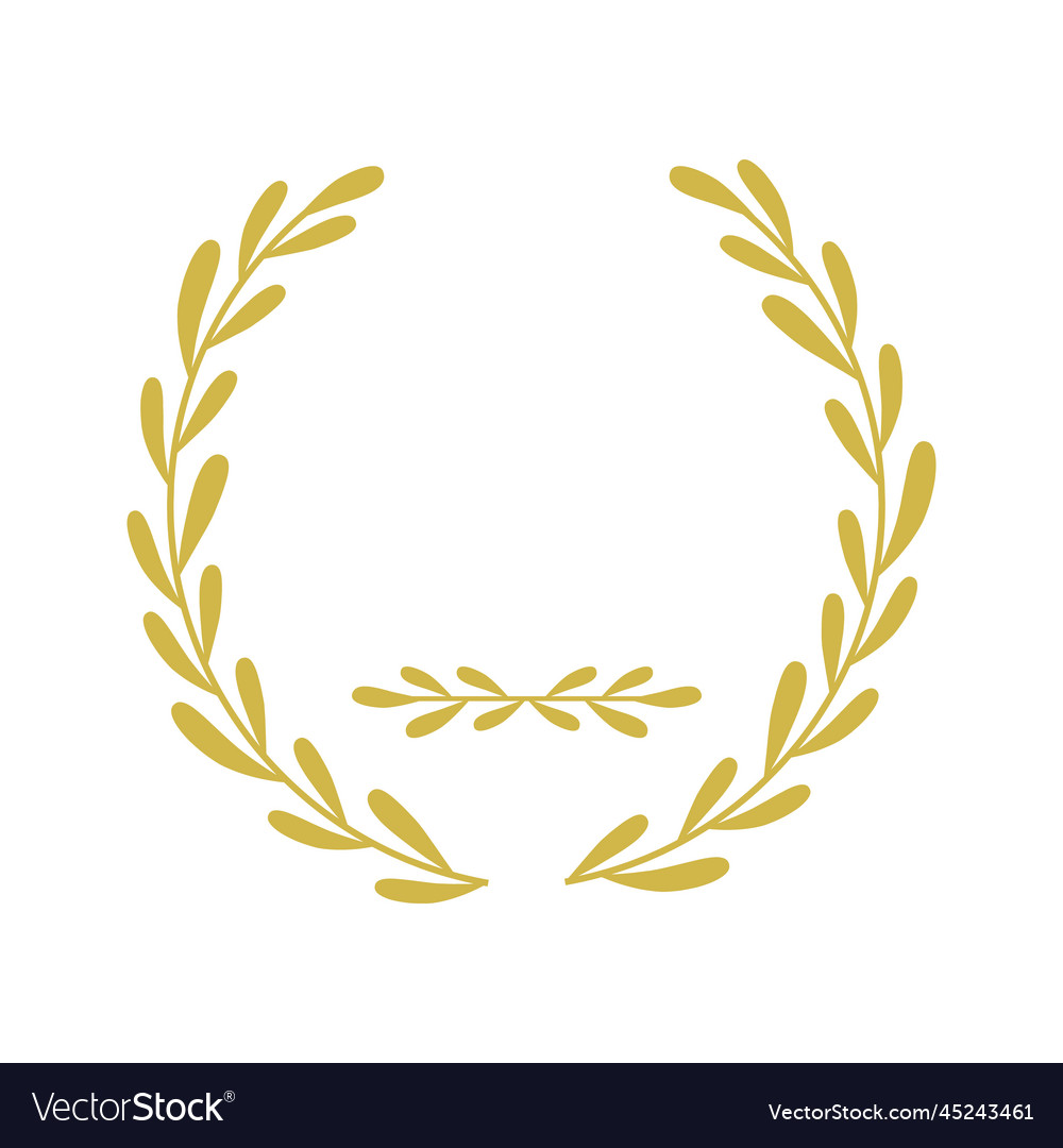 Prize laureate round stamp frame design Royalty Free Vector