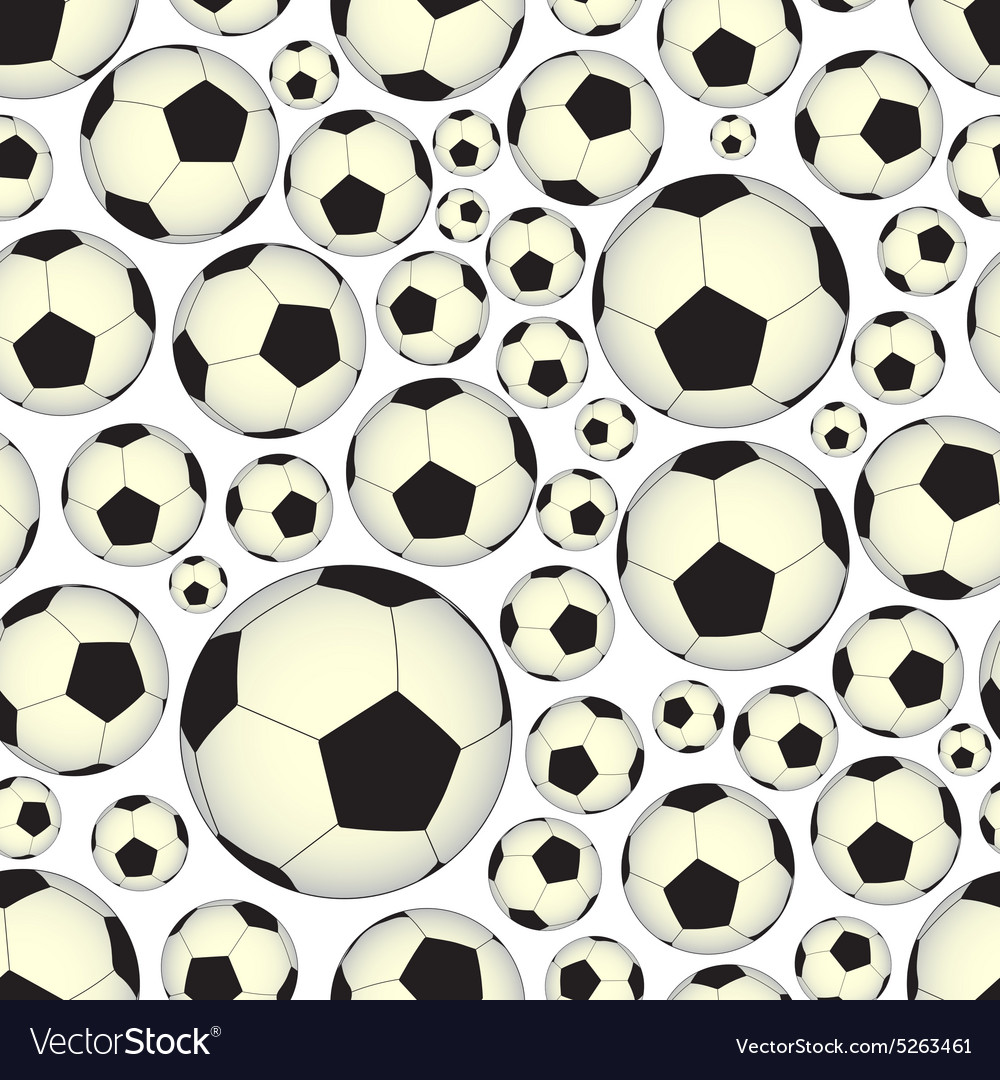 Soccer and football balls seamless pattern eps10