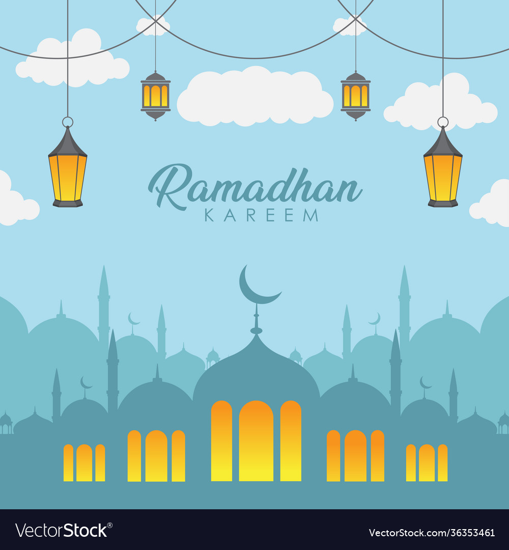 Stock ramadhan kareem background Royalty Free Vector Image