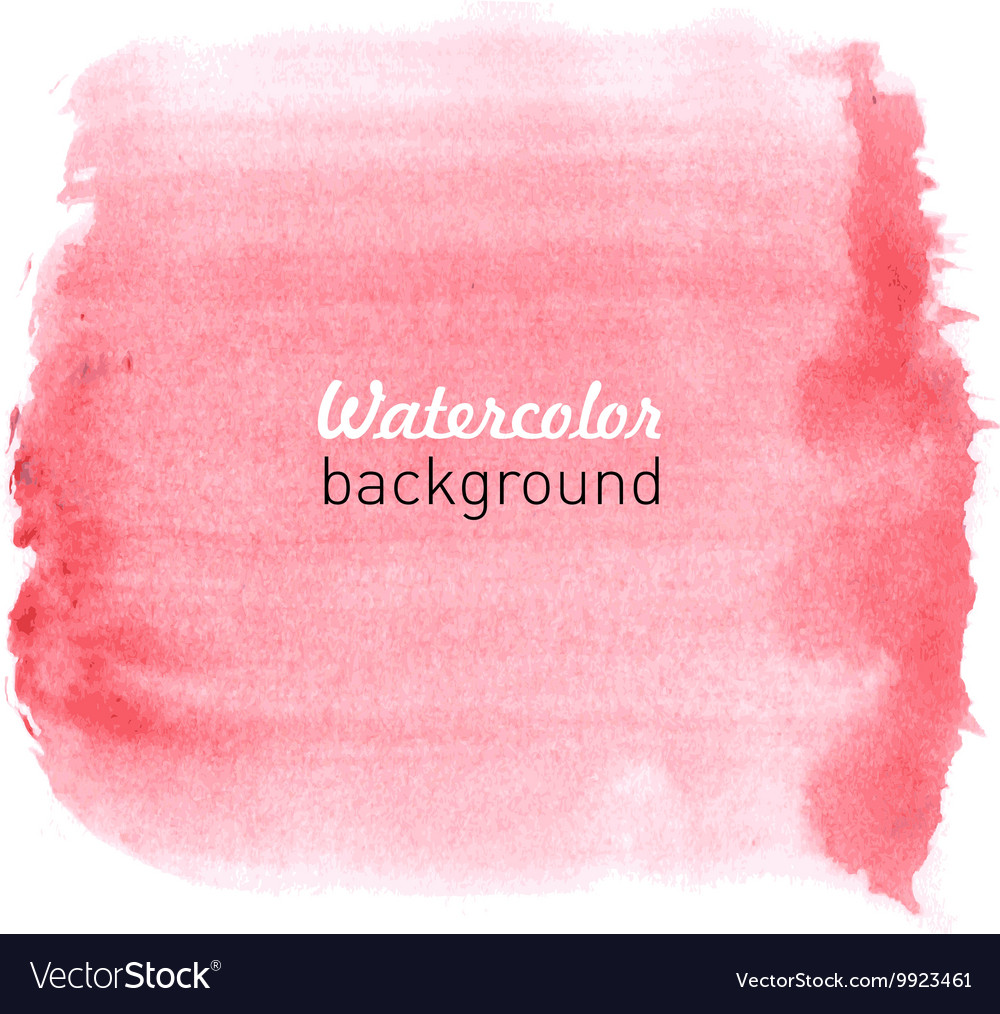 Watercolor hand drawn background Royalty Free Vector Image