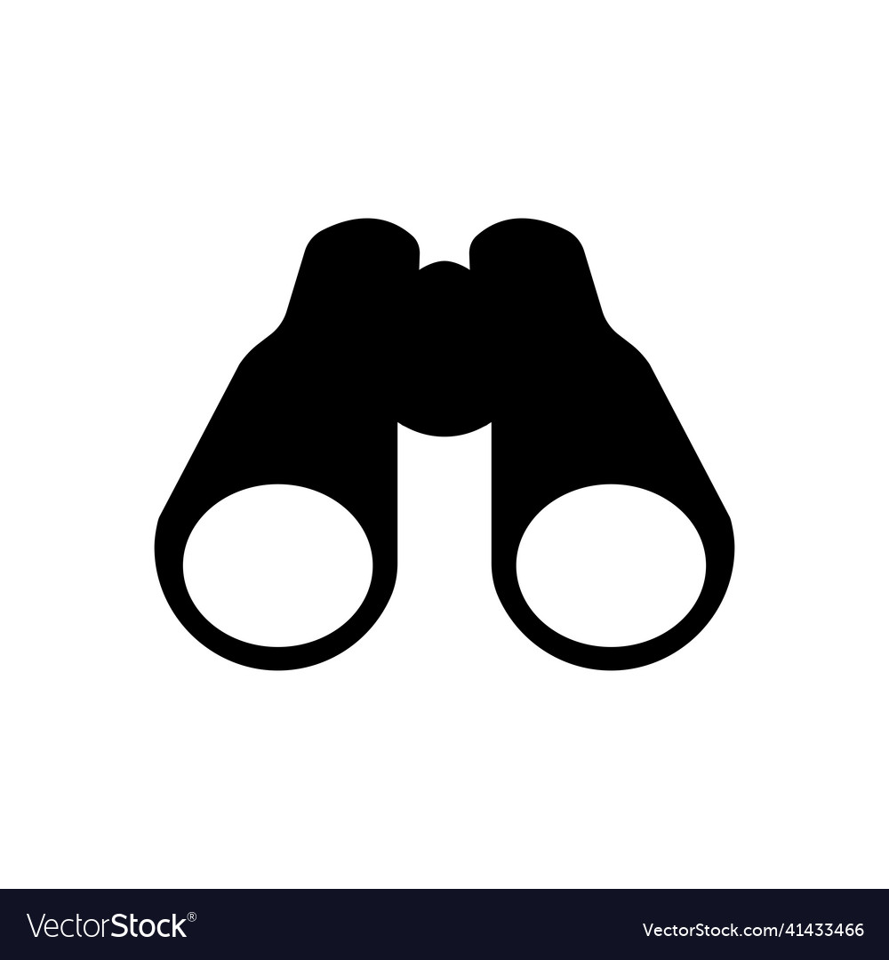 Binocular field glasses flat icon Royalty Free Vector Image