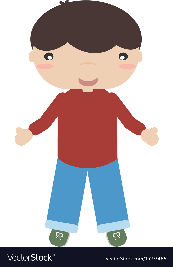 Boy smiling Royalty Free Vector Image - VectorStock