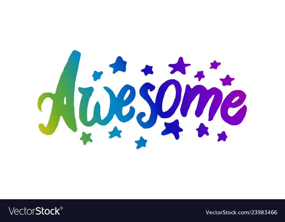 the word awesome images