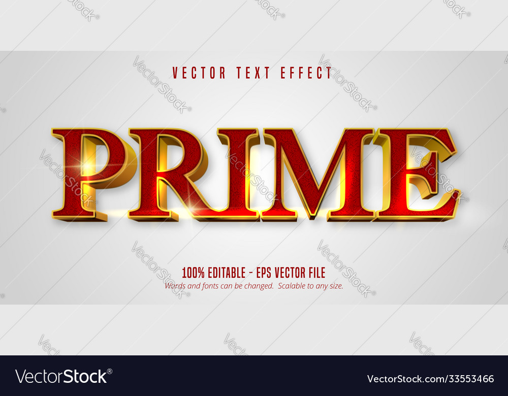 Luxury text shiny gold style editable effect