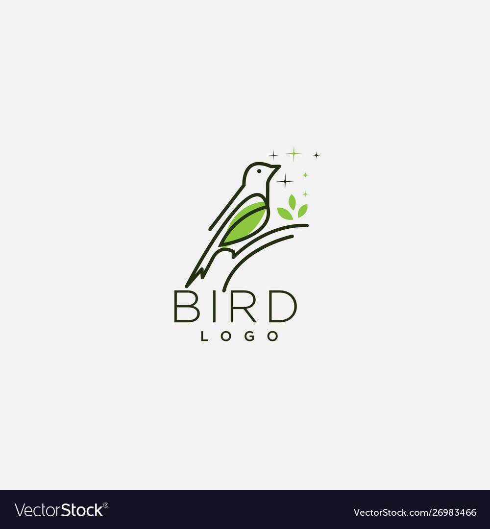 Modern bird logo