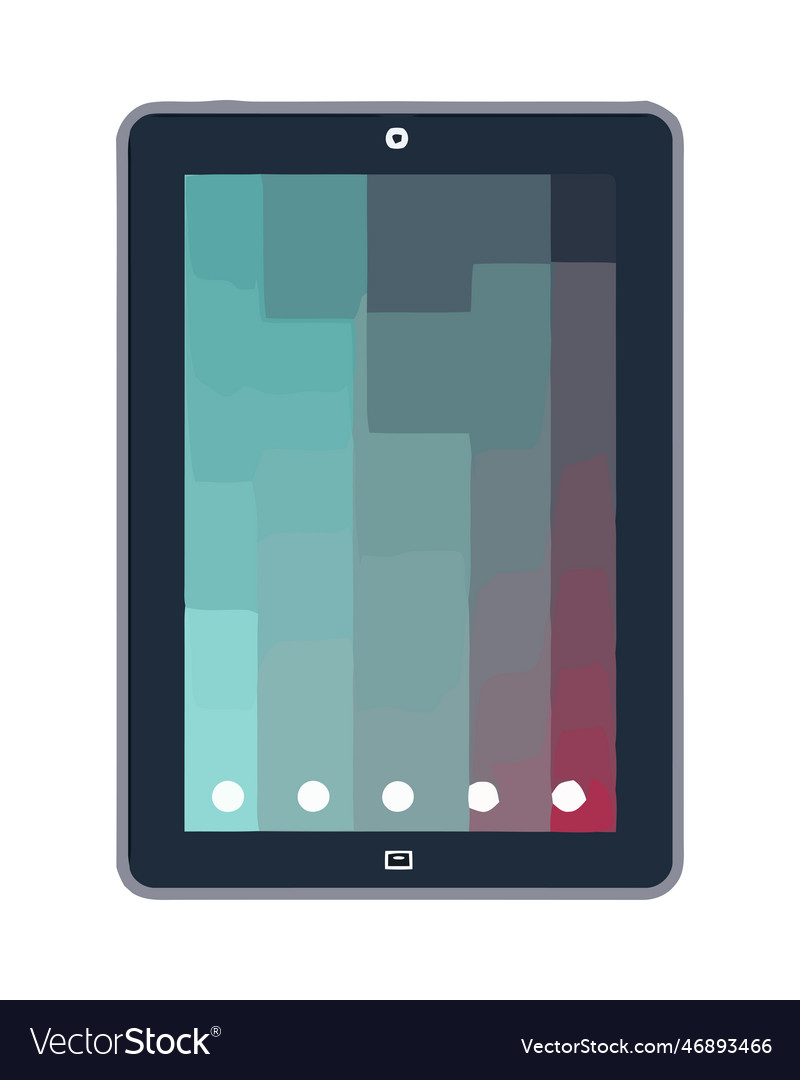 Modern technology tablet device icon Royalty Free Vector