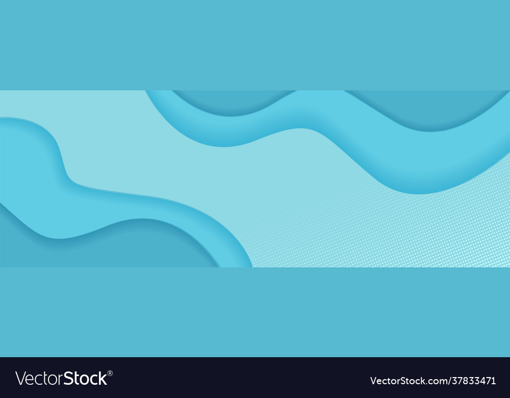 Abstract banner geometric fluid shapes background Vector Image